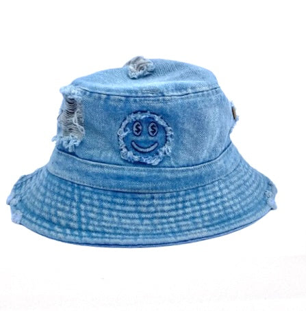 Distressed Denim Bucket